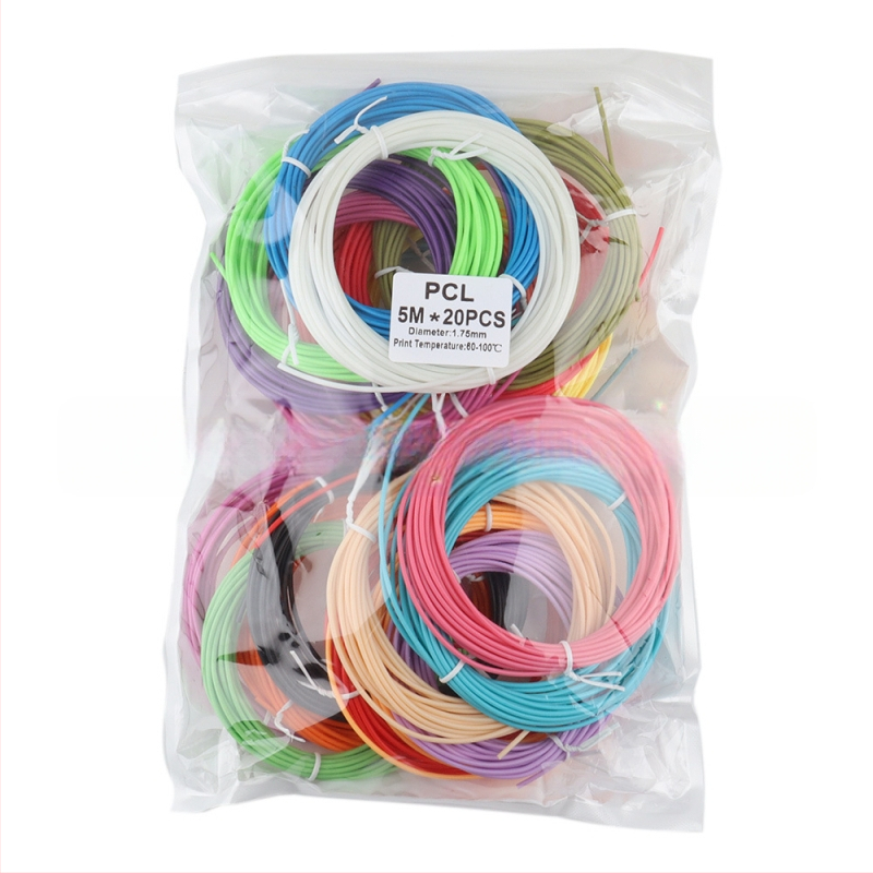 Αναλώσιμα για 3D πένα: PLA/PCL, διάμετρος 1.75 mm, ρολό, κυκλική διατομή, για σχέδιο με 3D πένα