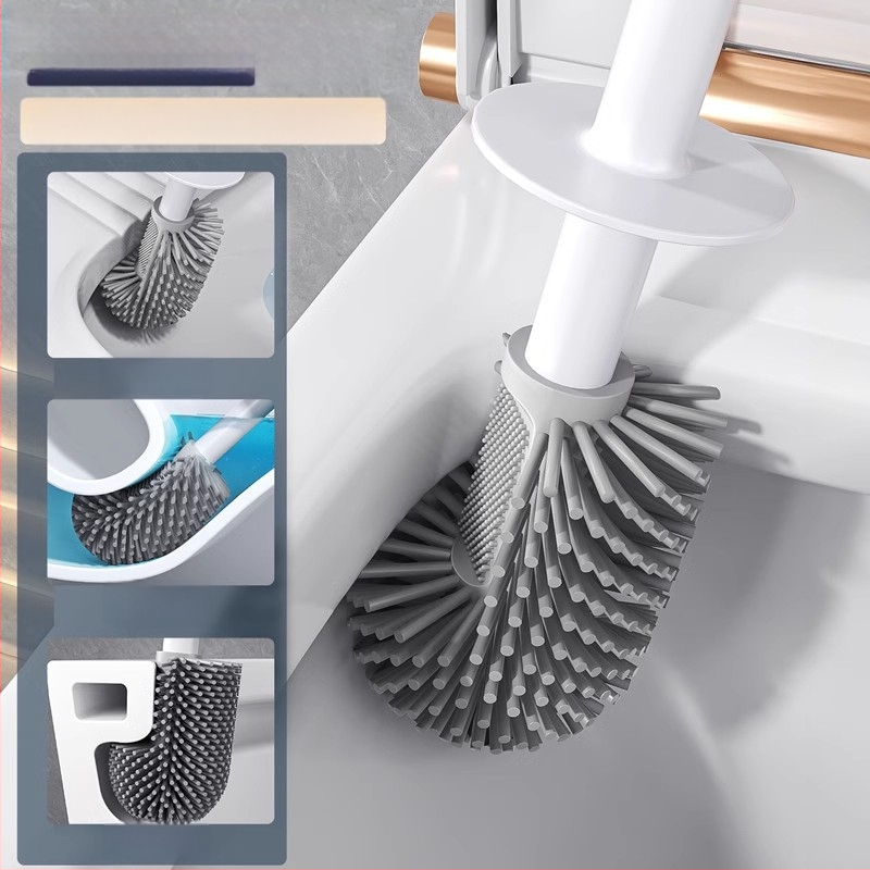 Silikoninis tualeto šepetėlis, sieninis montavimas, dizainas be mirusio kampo – Good Helper