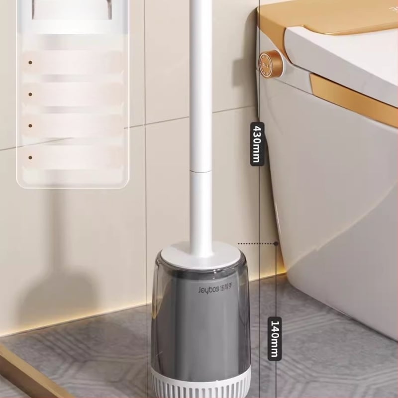 Silikoninis tualeto šepetėlis, sieninis montavimas, dizainas be mirusio kampo – Good Helper