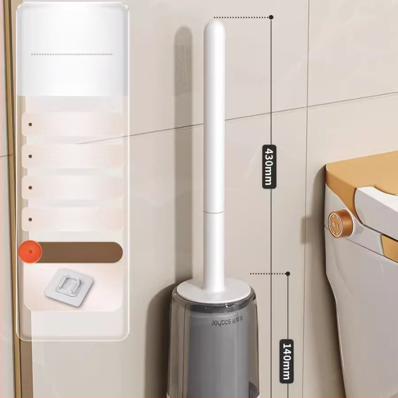 Silikoninis tualeto šepetėlis, sieninis montavimas, dizainas be mirusio kampo – Good Helper