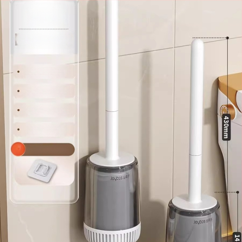 Silikoninis tualeto šepetėlis, sieninis montavimas, dizainas be mirusio kampo – Good Helper