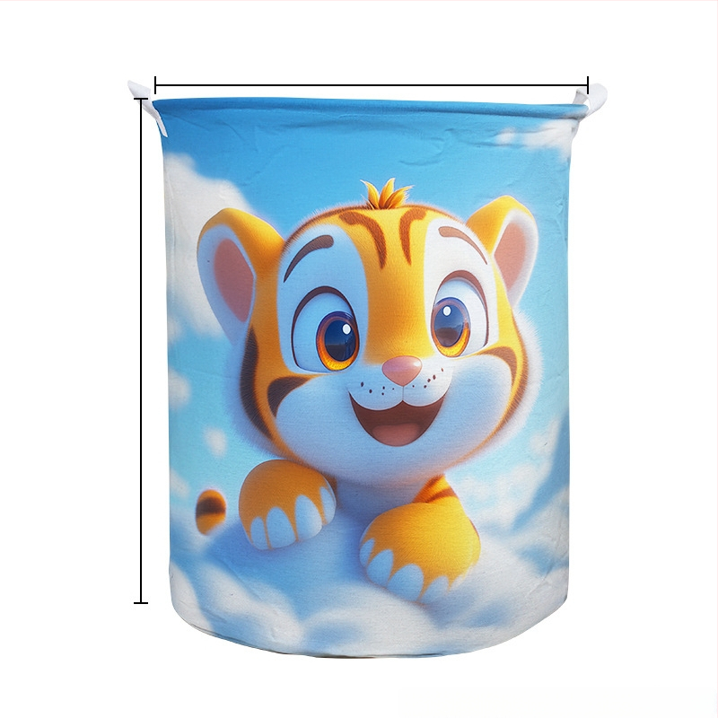 Medvilninis kanvas skalbinių krepšys ir žaislų organizatorius – daugiafunkcinė saugojimo kuprinė, šiuolaikiškas minimalistinis stilius, drabužiams ir aksesuarams, Prekės ženklas: Little Girl Picking Mushrooms