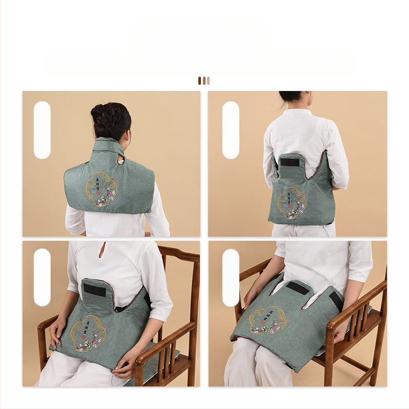 Електрически нагряващ моксотерапевтичен елек за рамене и шия, имитационен лен, редовен модел, Renren ai