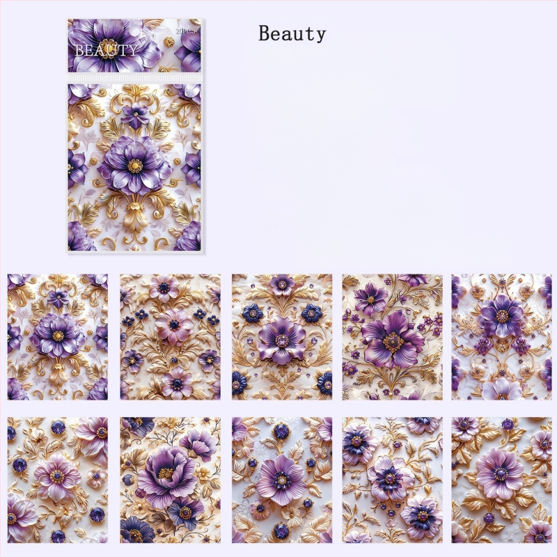 Žurnāls, Ancient Forest Cocoa Style sērija, Retro Rococo, balts kraftpapīrs, Drukāts