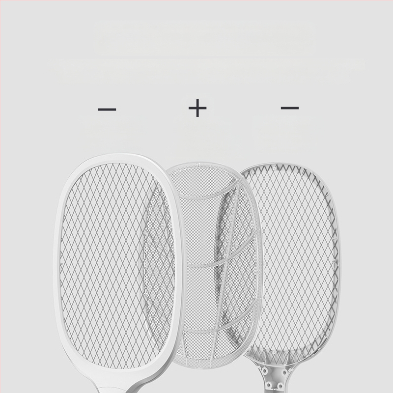 Elektrinis uodų plaktukas su LED apšvietimu, aliumininė tinklelis, įmontuota baterija iki 500 mAh, aprėptis iki 10 m², daugiapakopis reguliavimas