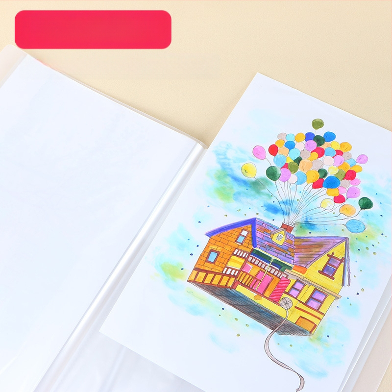 Chihai Ματ διάφανο πλαστικό Data Book για συλλογή σκίτσων τέχνης, 20 σελίδες, 0,8 mm πάχος, με εκτυπωμένο λογότυπο