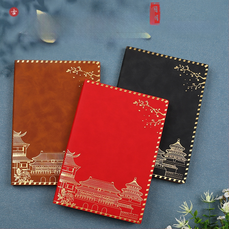 Užrašų knygelė su imitacinės odos viršeliu, klijuotas įrišimas, Dowling popierius, 100 puslapių