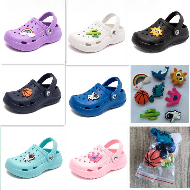 Bērnu EVA platformas sandales ar aizvērto pirkstu un ventilācijas atverēm, universālas, vecums 2–9 gadi, Hobby Bear