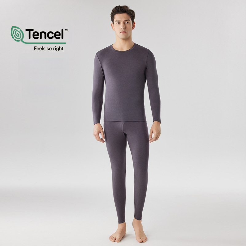 Vyrų Modalinis šiluminis apatinių komplektas — plonas audinys, 160 g/m², vidutinė šiluma, kvėpuojantis