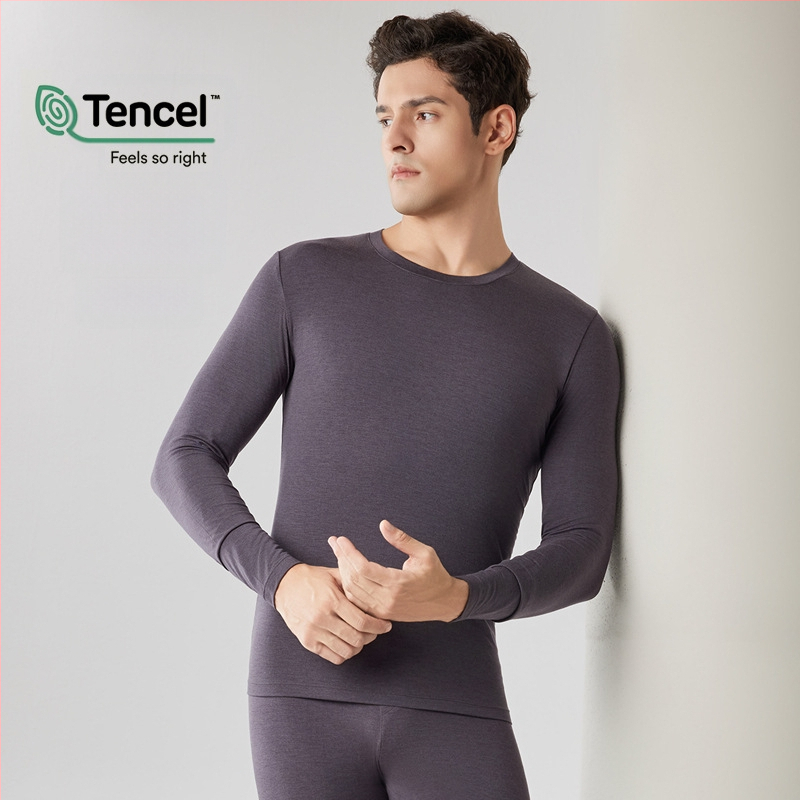 Vyrų Modalinis šiluminis apatinių komplektas — plonas audinys, 160 g/m², vidutinė šiluma, kvėpuojantis