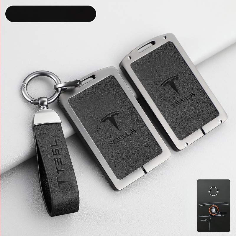 Tesla Model 3 klavišų dėklas — nauja versija, apsauginis korpusas nuotoliniam valdymui ir klavišų kortelei, cinko lydinys