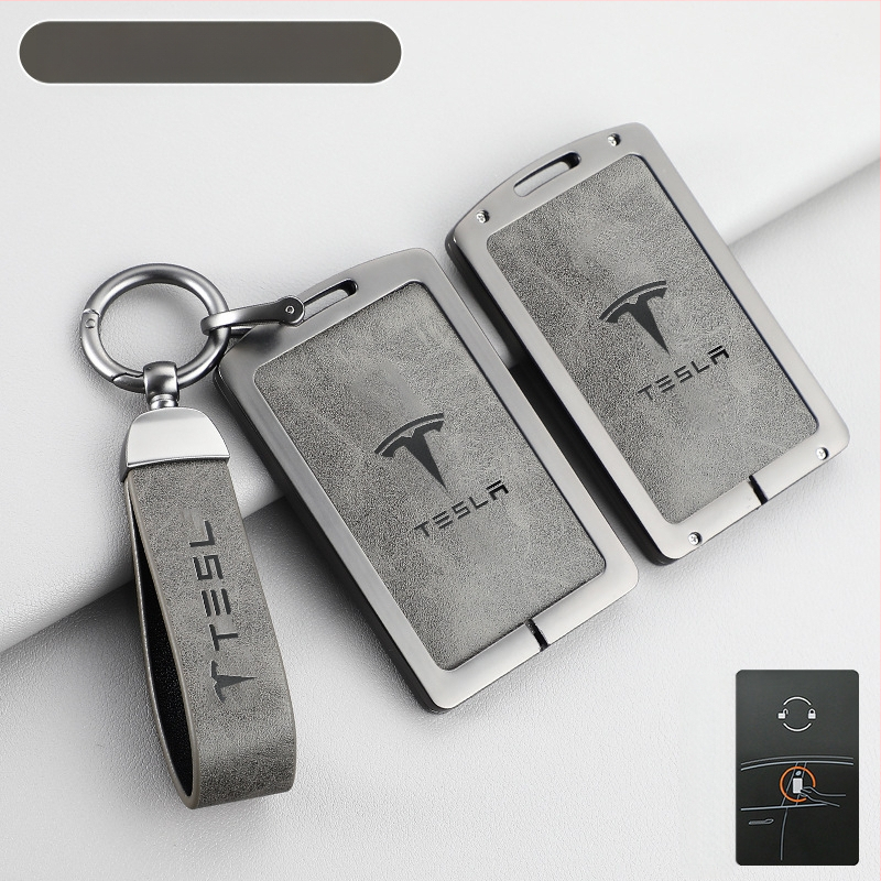 Tesla Model 3 klavišų dėklas — nauja versija, apsauginis korpusas nuotoliniam valdymui ir klavišų kortelei, cinko lydinys