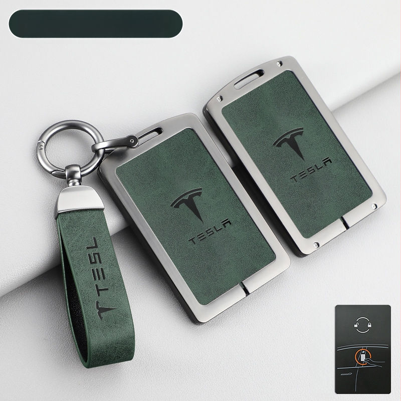 Tesla Model 3 klavišų dėklas — nauja versija, apsauginis korpusas nuotoliniam valdymui ir klavišų kortelei, cinko lydinys