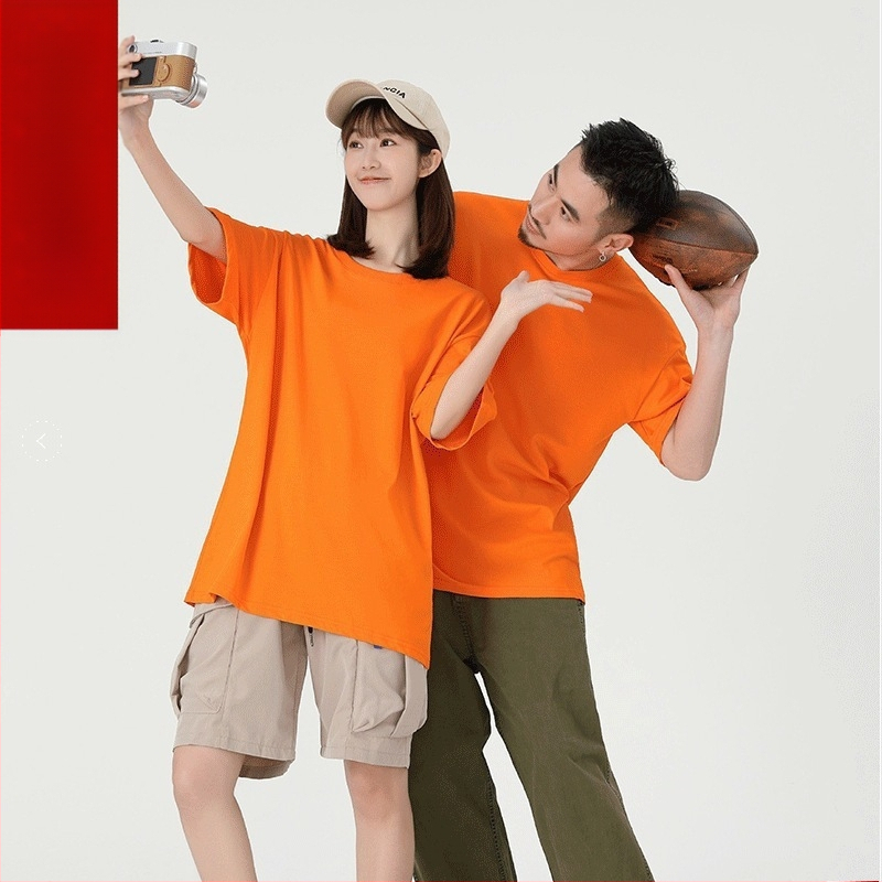 Medvilniniai marškinėliai su trumpomis rankovėmis, vienos spalvos, švelnus stilius, plonas audinys