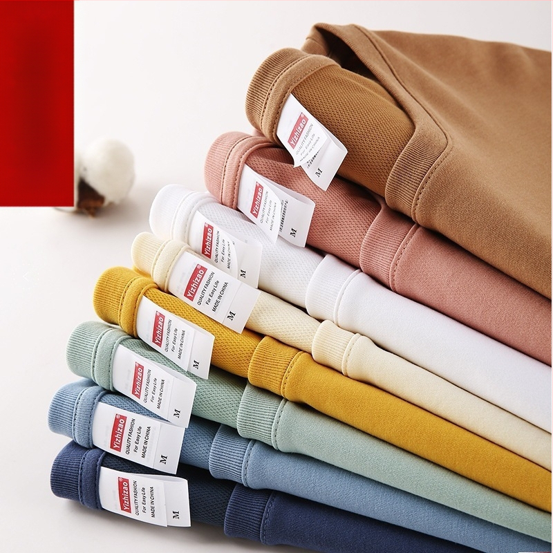 Medvilniniai marškinėliai su trumpomis rankovėmis, vienos spalvos, švelnus stilius, plonas audinys