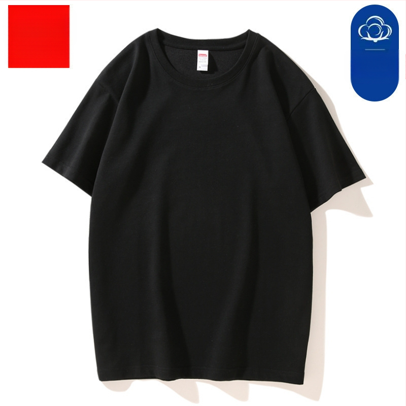 Medvilniniai marškinėliai su trumpomis rankovėmis, vienos spalvos, švelnus stilius, plonas audinys