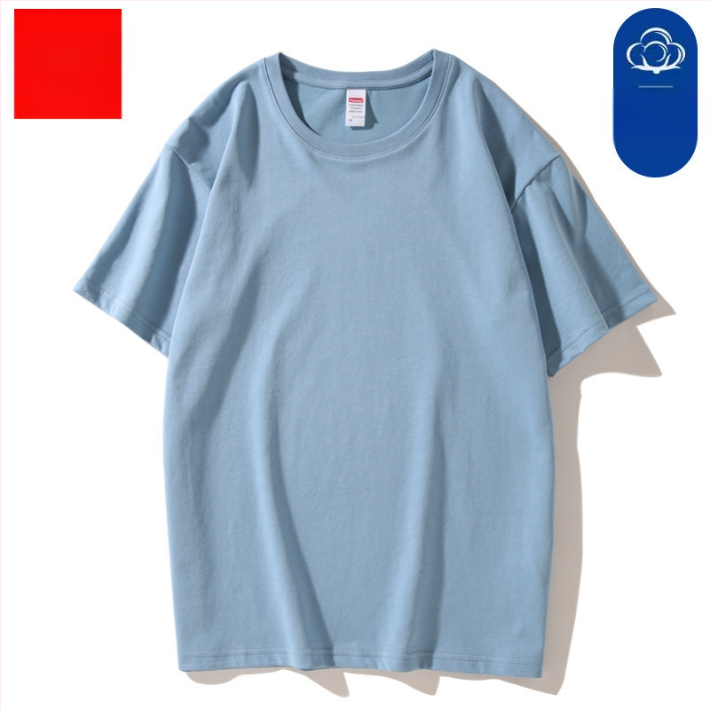 Medvilniniai marškinėliai su trumpomis rankovėmis, vienos spalvos, švelnus stilius, plonas audinys