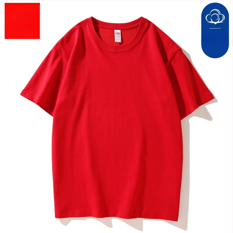 Medvilniniai marškinėliai su trumpomis rankovėmis, vienos spalvos, švelnus stilius, plonas audinys