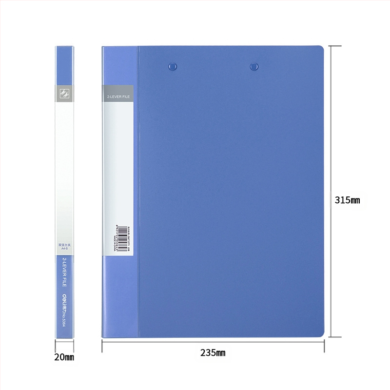 Deli 5301 Πλαστικός Κλιπ με Ισχυρό Κράτημα, Πάχος Πλάκας 0.7 mm, Πλάτος Πίσω 18 mm