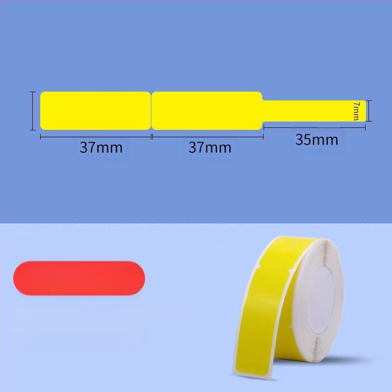 P11/P15 címkepapír címkenyomtatóhoz — termikus szintetikus papír, 75G, víz alapú ragasztó, vízálló és szakadásálló, kompatibilis a P11/P15-tel