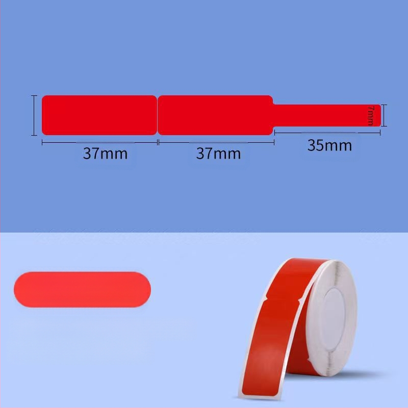 P11/P15 címkepapír címkenyomtatóhoz — termikus szintetikus papír, 75G, víz alapú ragasztó, vízálló és szakadásálló, kompatibilis a P11/P15-tel