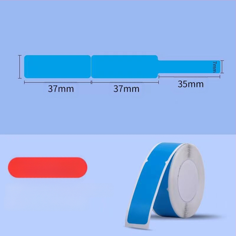 P11/P15 címkepapír címkenyomtatóhoz — termikus szintetikus papír, 75G, víz alapú ragasztó, vízálló és szakadásálló, kompatibilis a P11/P15-tel