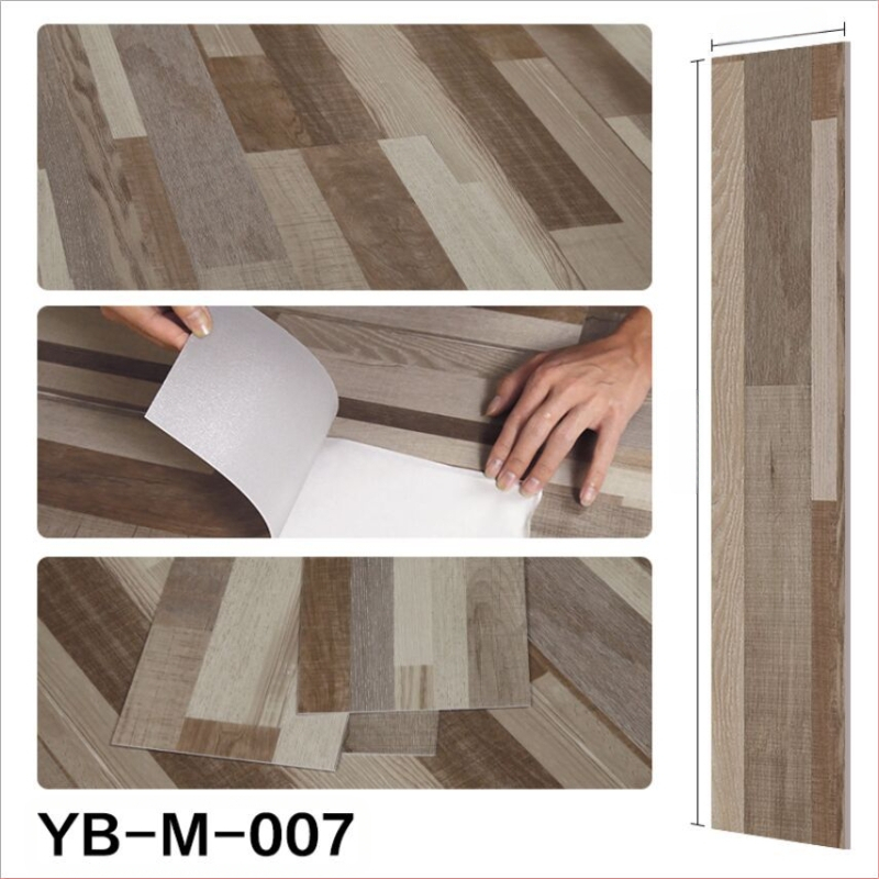Αυτοκόλλητο PVC δάπεδο (LVT) με μοτίβο ξύλου, απομίμηση ξύλου, πάχος 1,5 mm, ενισχυμένη ανθεκτικότητα στη φθορά, μοντέρνο μινιμαλιστικό στυλ