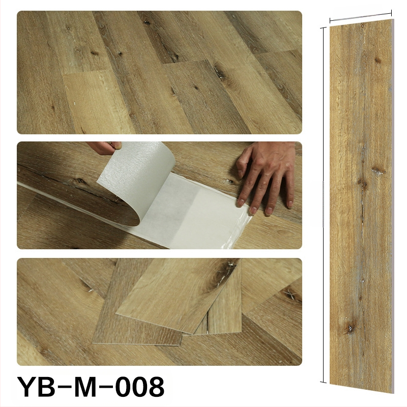 Αυτοκόλλητο PVC δάπεδο (LVT) με μοτίβο ξύλου, απομίμηση ξύλου, πάχος 1,5 mm, ενισχυμένη ανθεκτικότητα στη φθορά, μοντέρνο μινιμαλιστικό στυλ