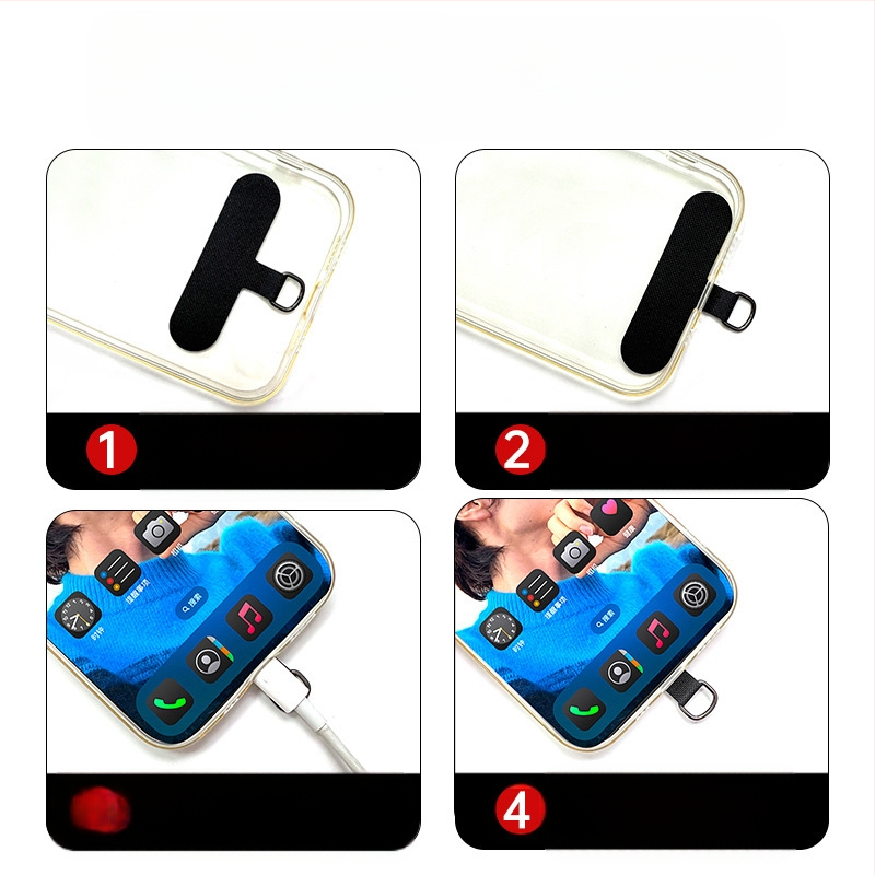 Телефонна каишка от полиестер, пластмасова катарама, геометрична висулка, ръчна изработка