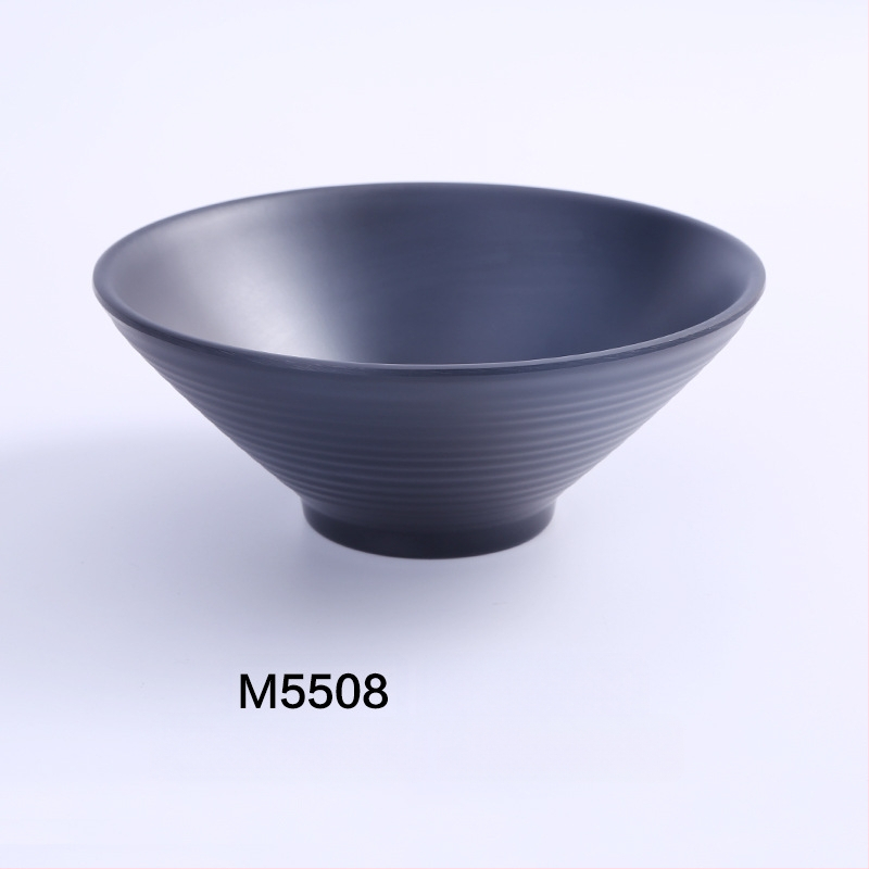 Melamininis dubuo makaronams, japonų stiliaus, apvalus, vienodas raštas, mikrobangų krosnelė nėra tinkama