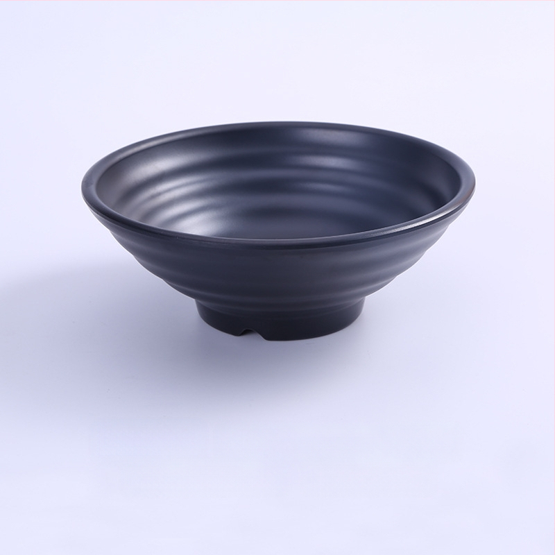 Melamininis dubuo makaronams, japonų stiliaus, apvalus, vienodas raštas, mikrobangų krosnelė nėra tinkama