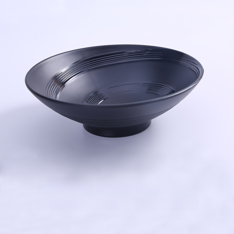 Melamininis dubuo makaronams, japonų stiliaus, apvalus, vienodas raštas, mikrobangų krosnelė nėra tinkama