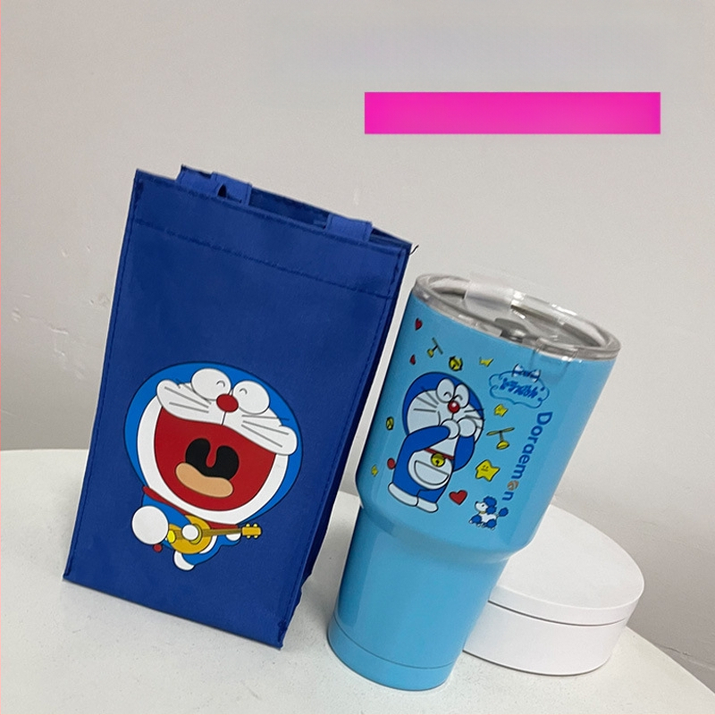 Karikatūrų dizaino puodelio rankovė, audinio medžiaga, logotipo spausdinimas, pritaikymas, kūrybingas stilius, supakuota į OPP maišelį