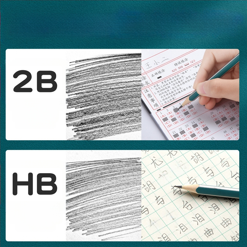 Trikampio korpuso pieštukas su gumine galvute, šešiakampio skerspjūvio