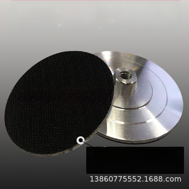 Vandens šlifavimo galva iš aliuminio lydinio savarankiškai klijuojamam šlifavimo diskui