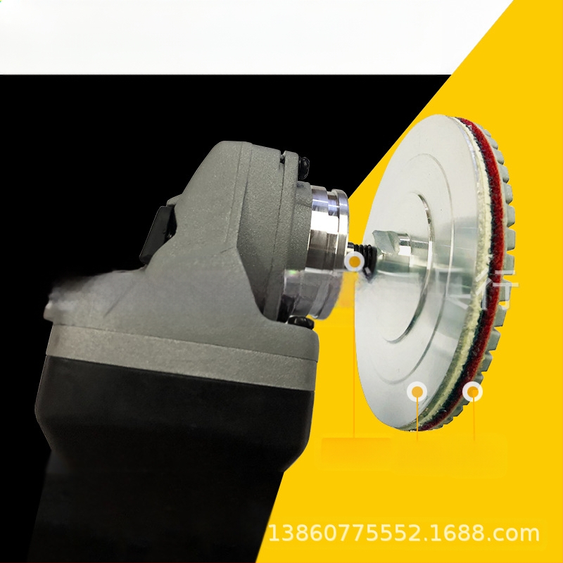 Vandens šlifavimo galva iš aliuminio lydinio savarankiškai klijuojamam šlifavimo diskui