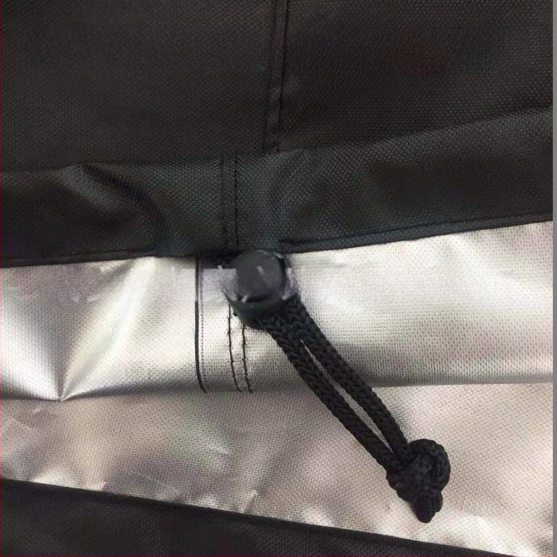 Ārējais vannas vāks, 210D sudraba pārklājums ūdensdrošs Oxford audums, kvadrāta forma, demontējams, ar ūdensnecaurlaidīgu uzglabāšanas somu ar rāvējslēdzēju