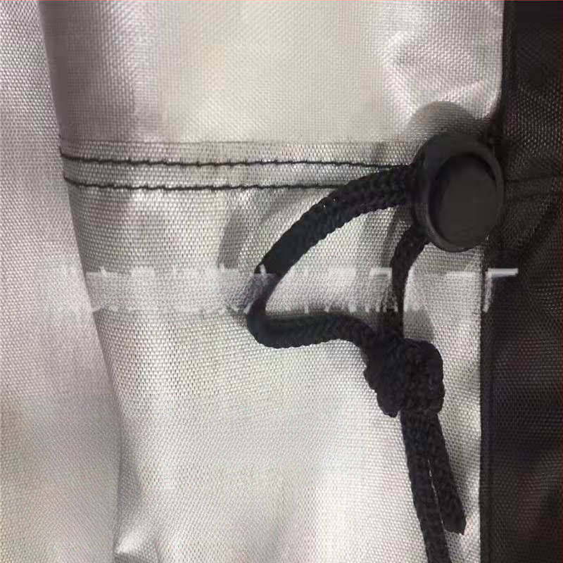 Ārējais vannas vāks, 210D sudraba pārklājums ūdensdrošs Oxford audums, kvadrāta forma, demontējams, ar ūdensnecaurlaidīgu uzglabāšanas somu ar rāvējslēdzēju