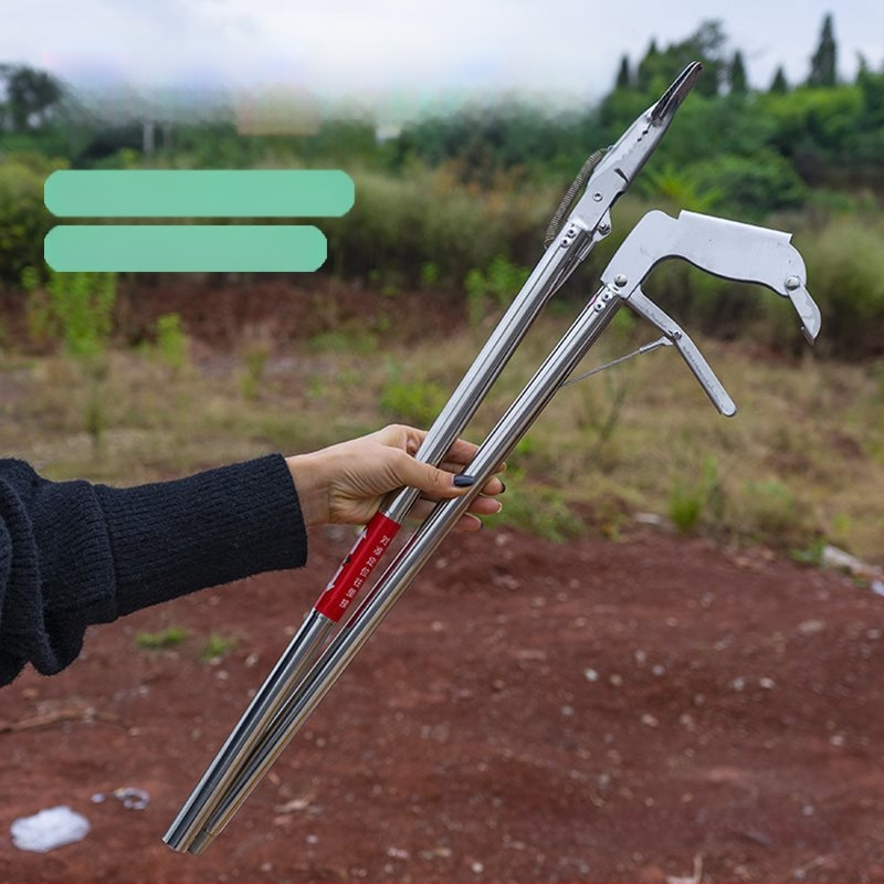 Plastmasas teleskopisks klips ar garu rokturi higiēnai tualetes tīrīšanai