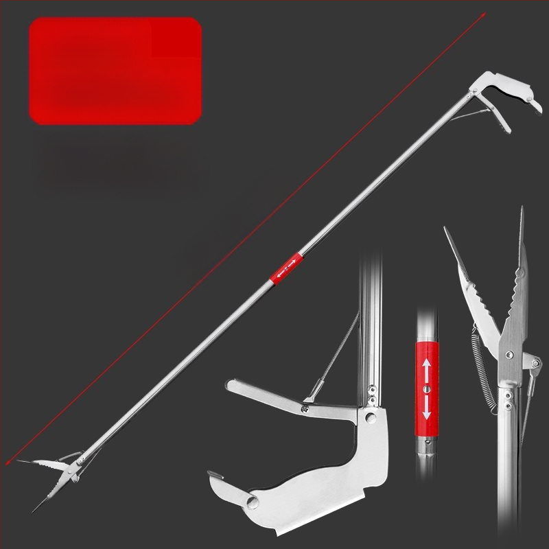 Plastmasas teleskopisks klips ar garu rokturi higiēnai tualetes tīrīšanai