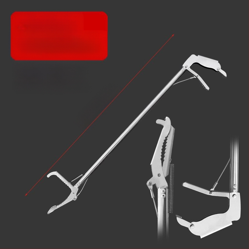 Plastmasas teleskopisks klips ar garu rokturi higiēnai tualetes tīrīšanai