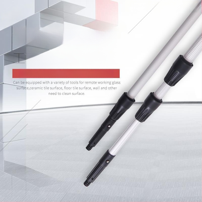 Χειροκίνητο σετ εργαλείων καθαρισμού παραθύρων με τηλεσκοπικό κοντάρι — ξύστρα για γυαλί, βούρτσα και σφουγγάρι (πολυπροπυλένιο)