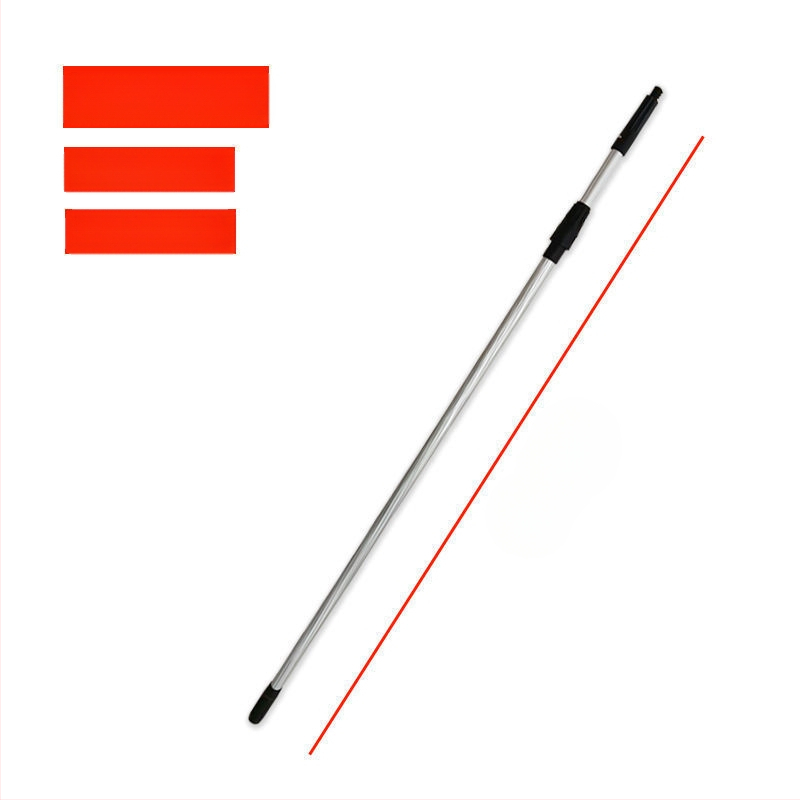 Χειροκίνητο σετ εργαλείων καθαρισμού παραθύρων με τηλεσκοπικό κοντάρι — ξύστρα για γυαλί, βούρτσα και σφουγγάρι (πολυπροπυλένιο)