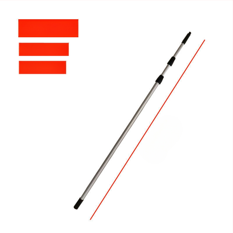 Χειροκίνητο σετ εργαλείων καθαρισμού παραθύρων με τηλεσκοπικό κοντάρι — ξύστρα για γυαλί, βούρτσα και σφουγγάρι (πολυπροπυλένιο)