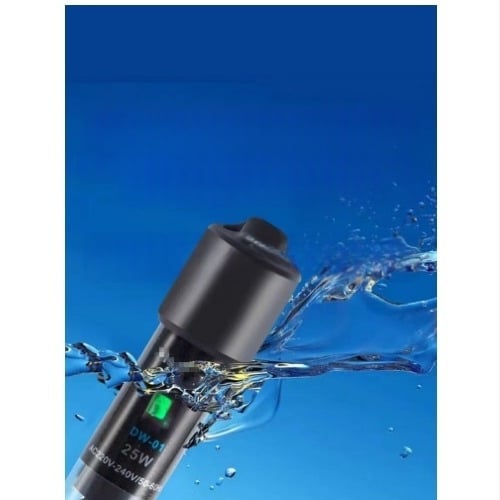 Automātisks konstanttemperatūras akvārija apkures stienis, stikla korpuss, 25–50W, 0,5 kg, Jingbang, piemērots maziem akvārijiem ar zivīm un bruņurupučiem