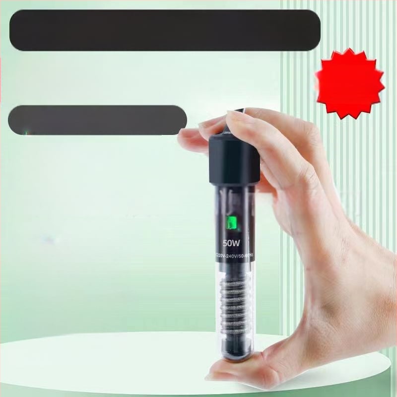 Automātisks konstanttemperatūras akvārija apkures stienis, stikla korpuss, 25–50W, 0,5 kg, Jingbang, piemērots maziem akvārijiem ar zivīm un bruņurupučiem