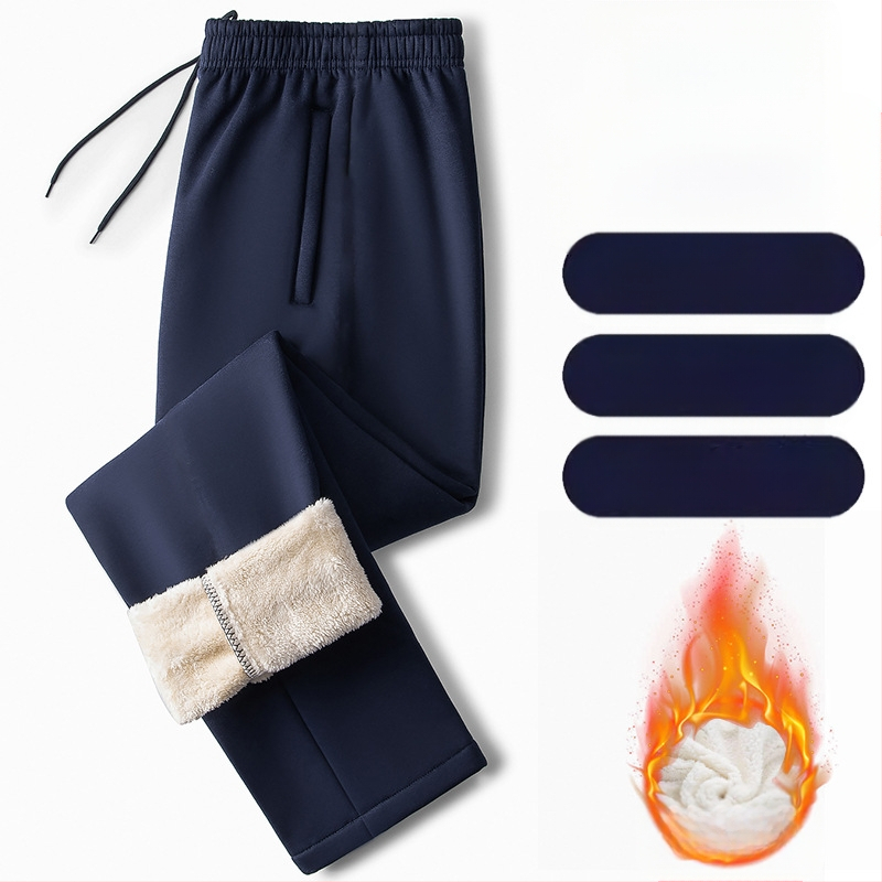 Unisex skolas formas bikses, vaļīgs taisns piegriezums, kokvilnas audums, ziemas siltums, vidusskolas skolēniem