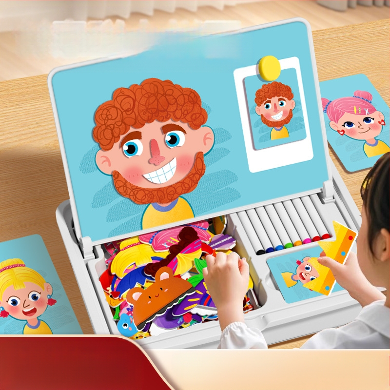 Interesting DIY Plastikiniai Magnetiniai 3D Puzzle Blokai Vaikams 4–6 Metų