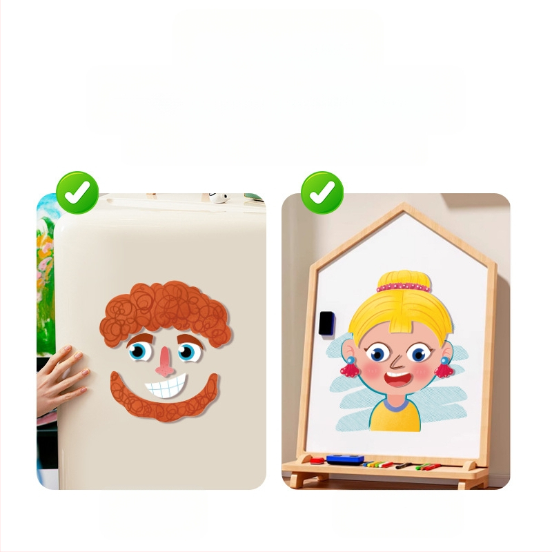 Interesting DIY Plastikiniai Magnetiniai 3D Puzzle Blokai Vaikams 4–6 Metų