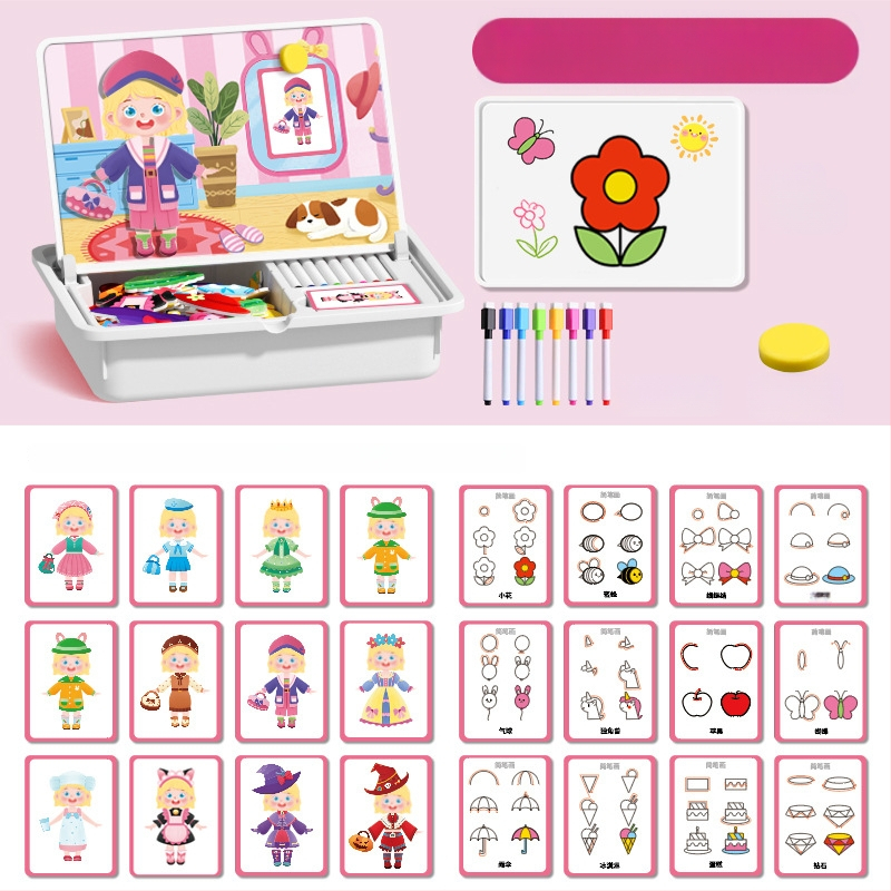 Interesting DIY Plastikiniai Magnetiniai 3D Puzzle Blokai Vaikams 4–6 Metų